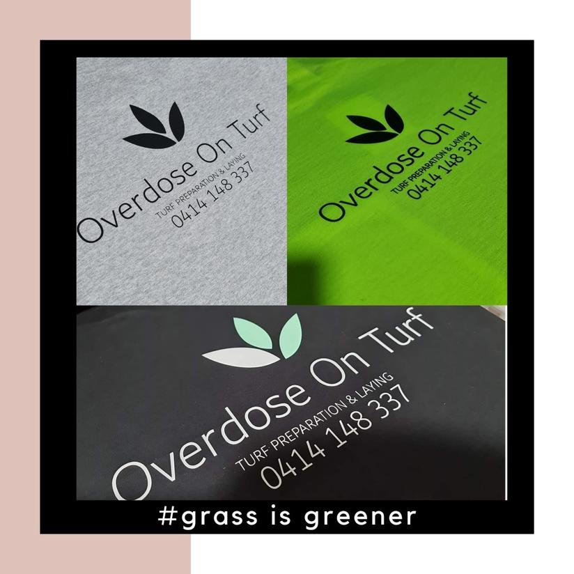 Business logo on merchandise 